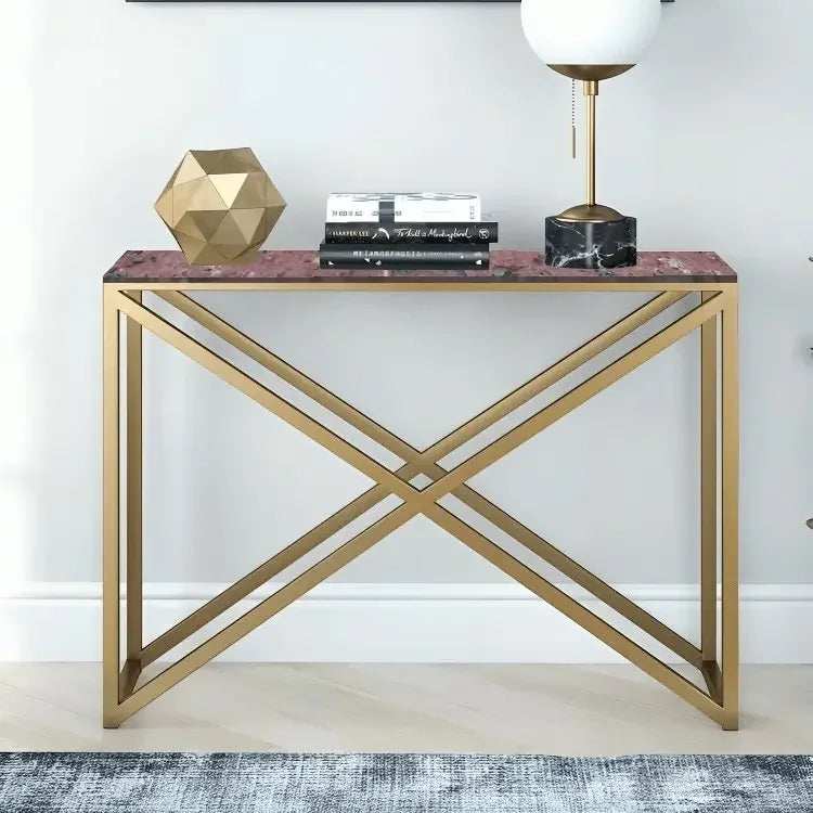 كونسول معدن بسطح جرانيت، 120*35*90 سم