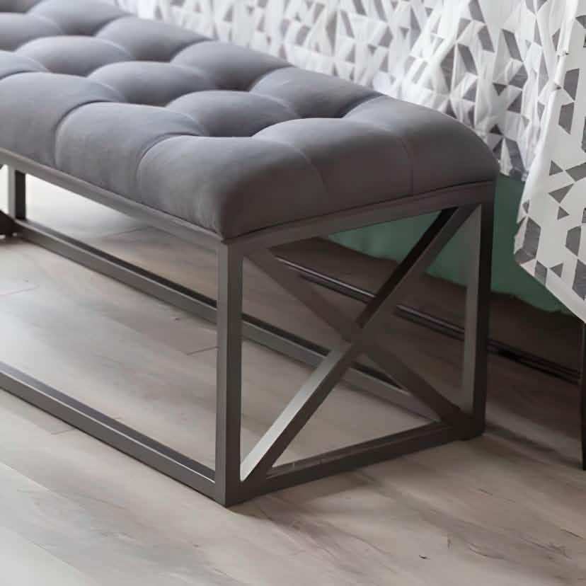 بانكيت معدن أسود 120*40*50 سم - RON112 Royal Iron