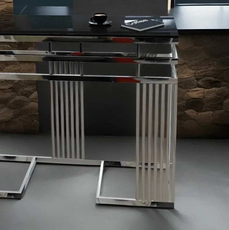 كونسول ستيل بمرايا، 120*40*90 سم