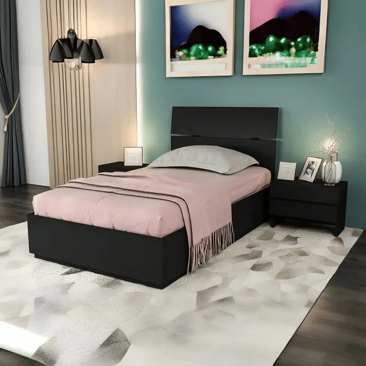 سرير فردي خشب  ام دي اف، 120*200*30 سم