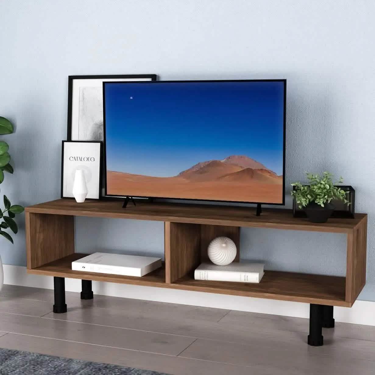 ترابيزة تليفزيون ام دي اف، 120*30*40 سم