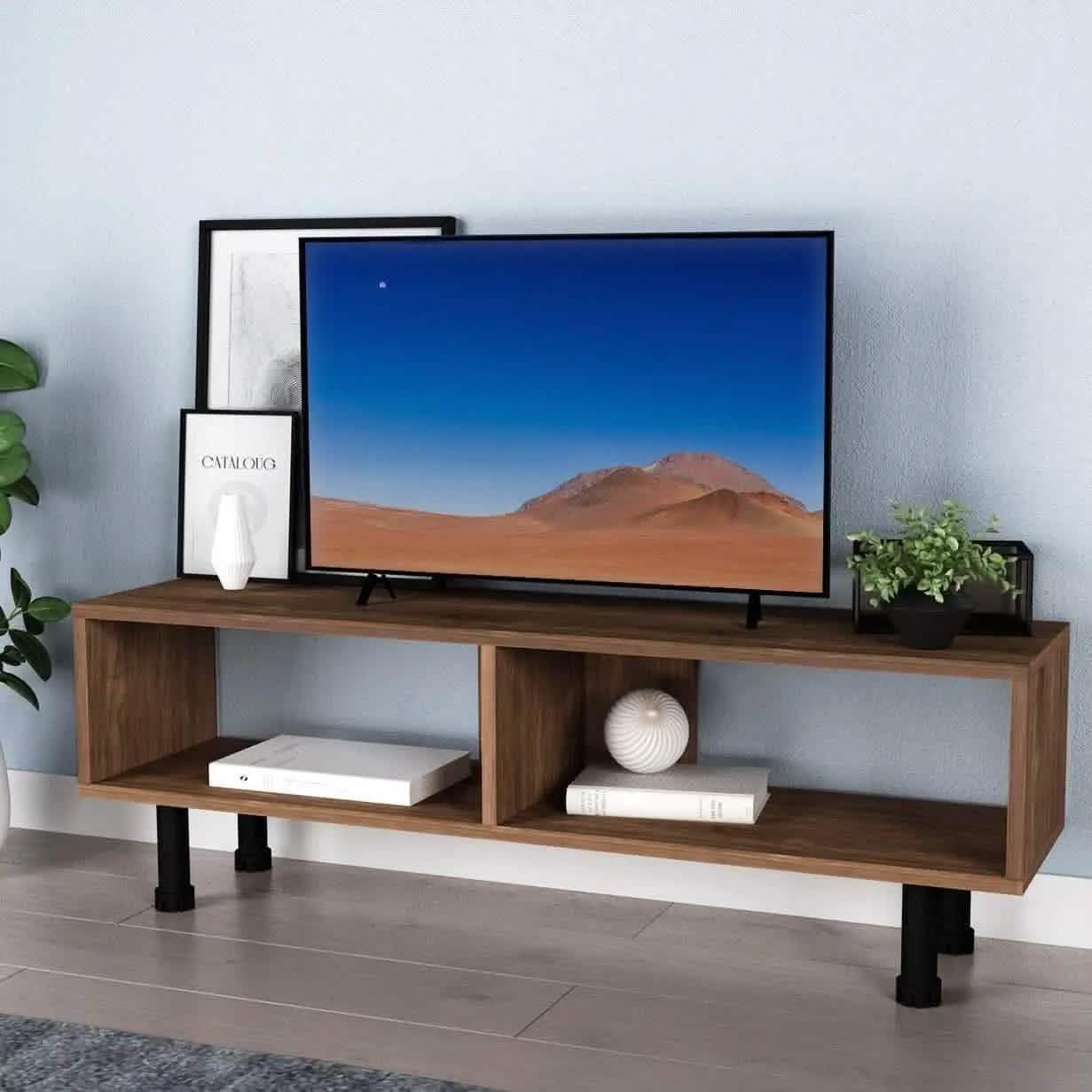 ترابيزة تليفزيون ام دي اف، 120*30*40 سم