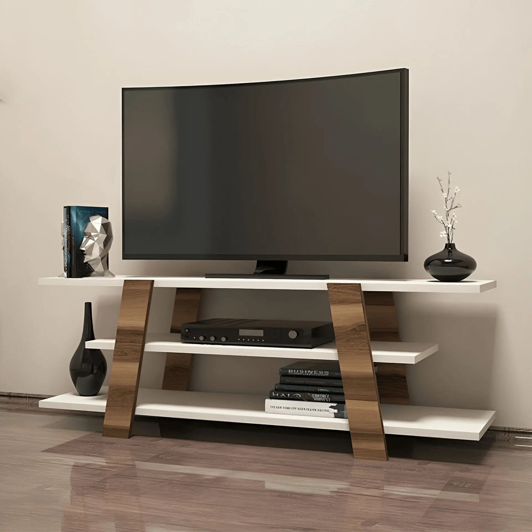 ترابيزة تليفزيون ام دي اف 120*30*50 سم - CLG316 - Homix