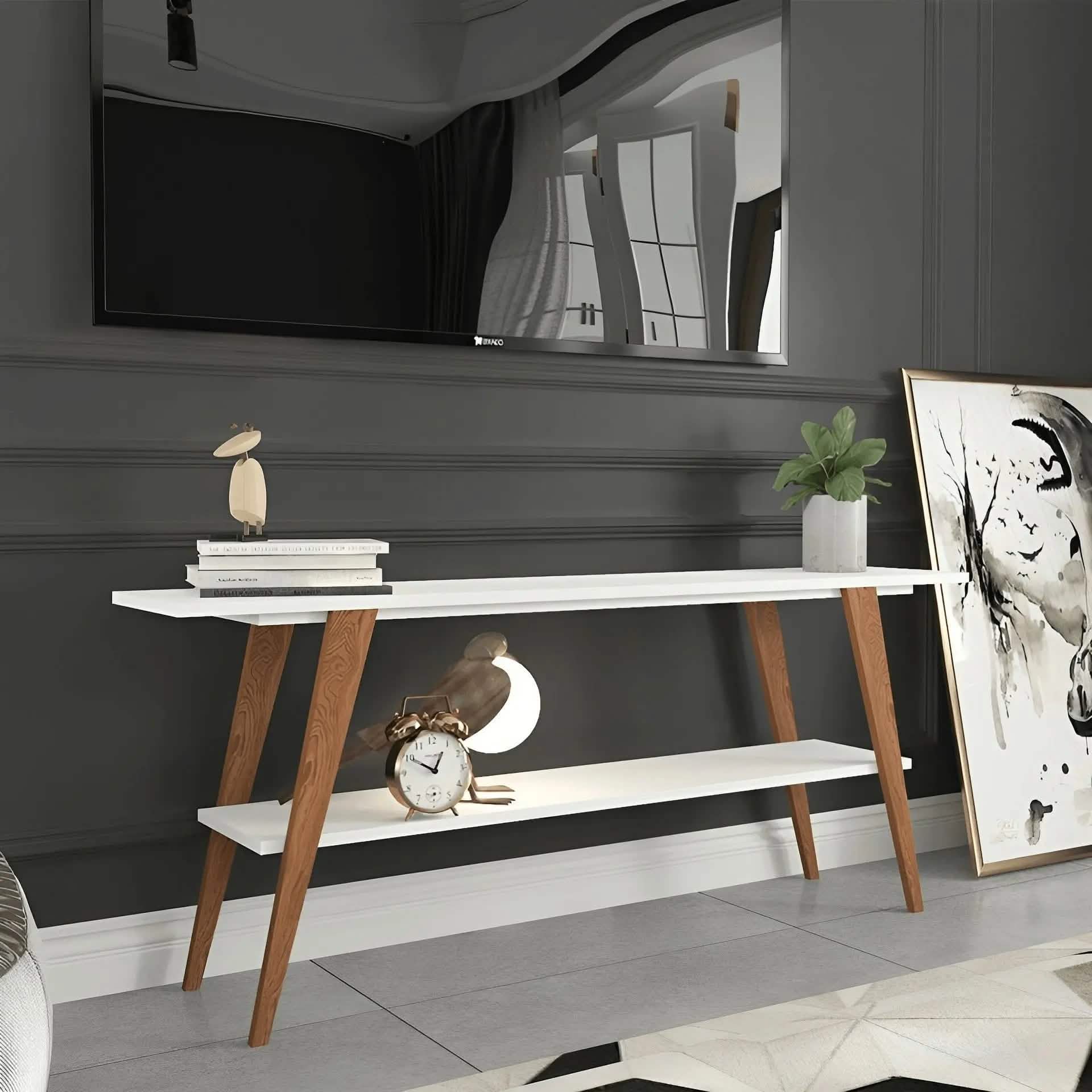 ترابيزة تليفزيون ام دي اف، 120*30*60 سم