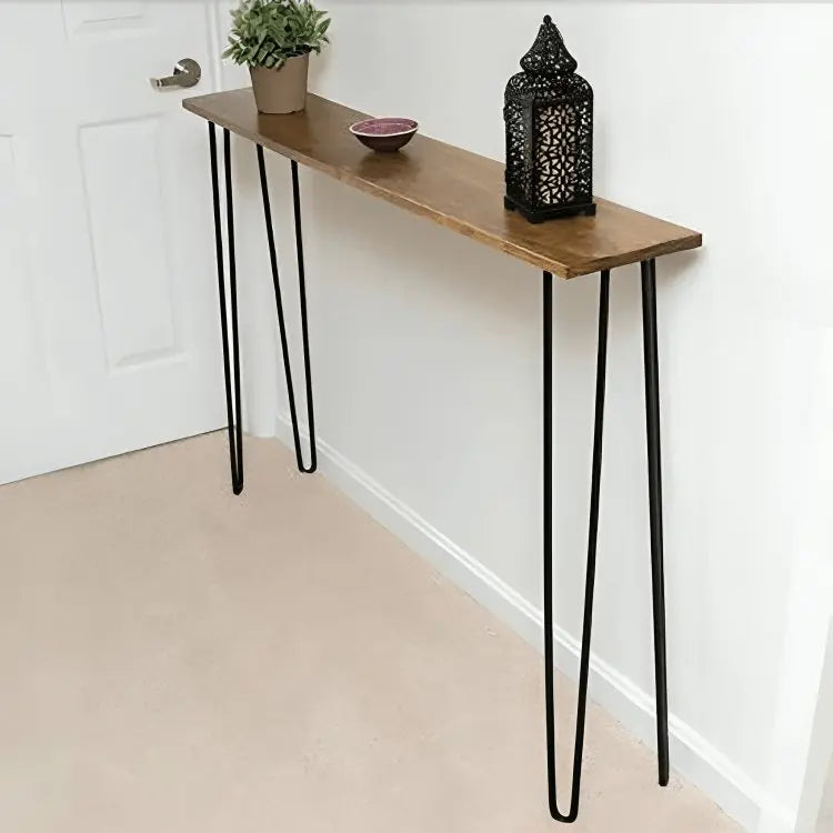 كونسول ستيل وخشب، 120*30*70 سم