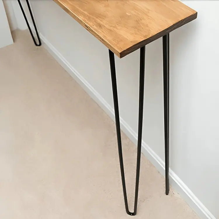 كونسول ستيل وخشب، 120*30*70 سم