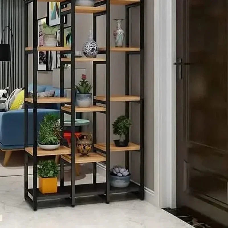 وحدة أرفف خشب ام دي اف، 120*35*200 سم