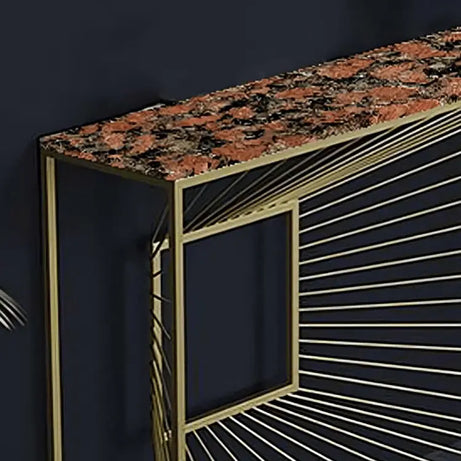 كونسول معدن بسطح جرانيت، 120*35*90 سم