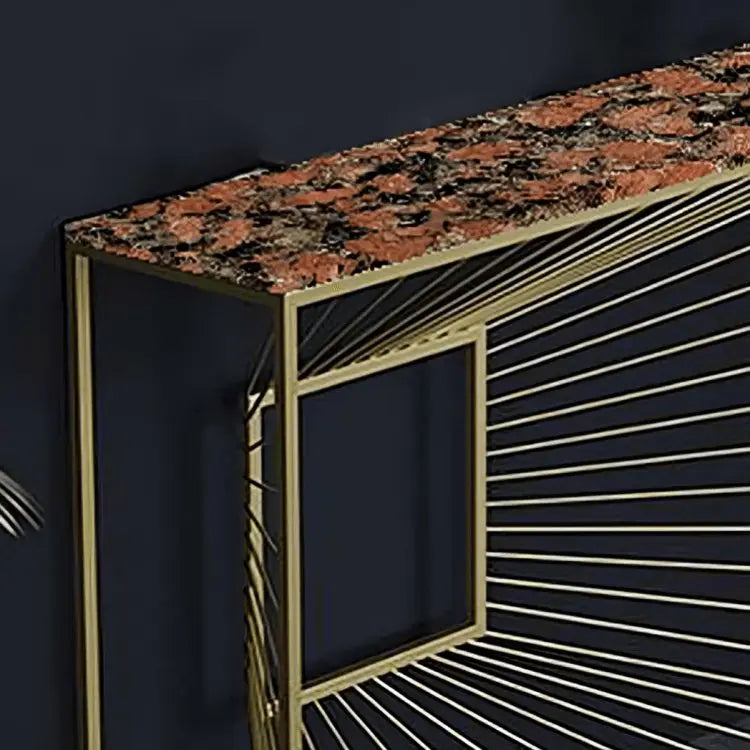 كونسول معدن بسطح جرانيت، 120*35*90 سم