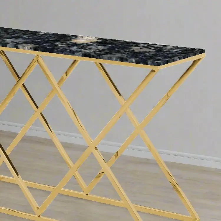 كونسول معدن بسطح جرانيت، 120*35*90 سم