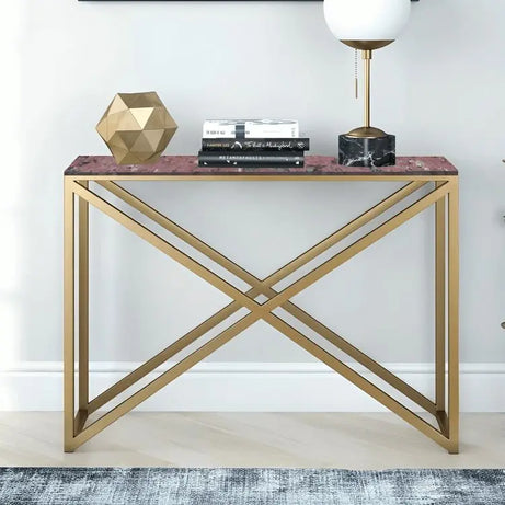 كونسول معدن بسطح جرانيت، 120*35*90 سم 