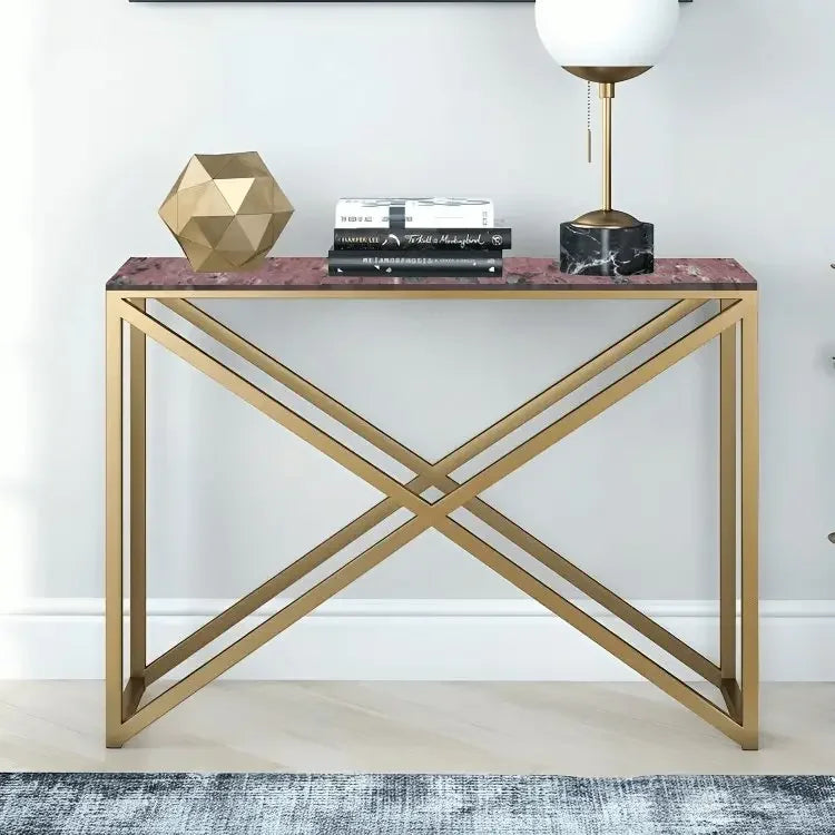 كونسول معدن بسطح جرانيت، 120*35*90 سم