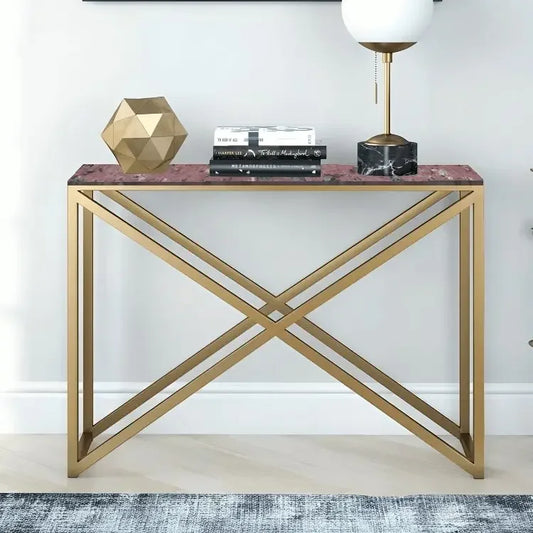 كونسول معدن بسطح جرانيت، 120*35*90 سم