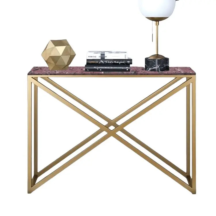 كونسول معدن بسطح جرانيت، 120*35*90 سم