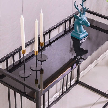 تسوق الأن من هومكس  كونسول معدن بسطح زجاج 120*40*90 سم - CH101 بأفضل سعر وأفضل جودة 