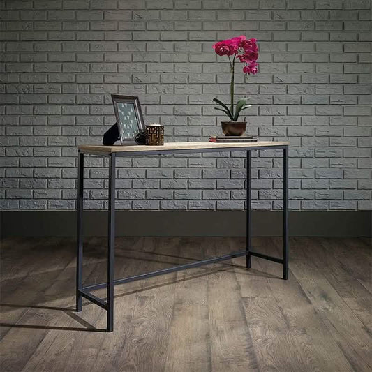 كونسول معدن بسطح خشب، 120*40*90 سم