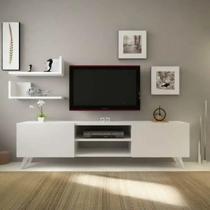 ترابيزة تليفزيون ام دي اف، 120*30*50 سم