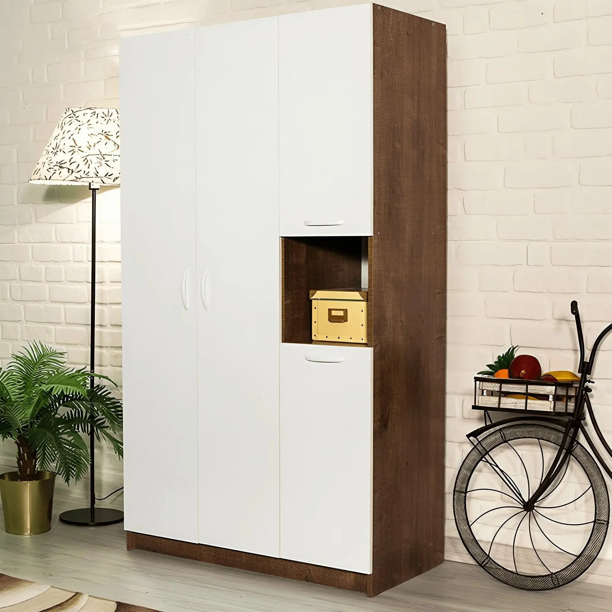 دولاب خشب ام دي اف، 120*50*185 سم