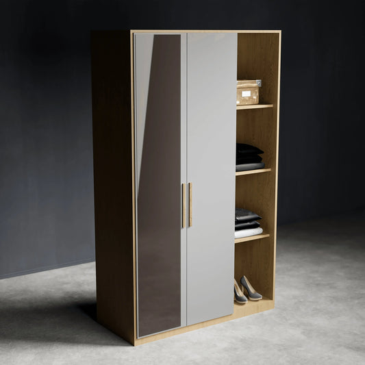 دولاب خشب ام دي اف، 120*50*200 سم