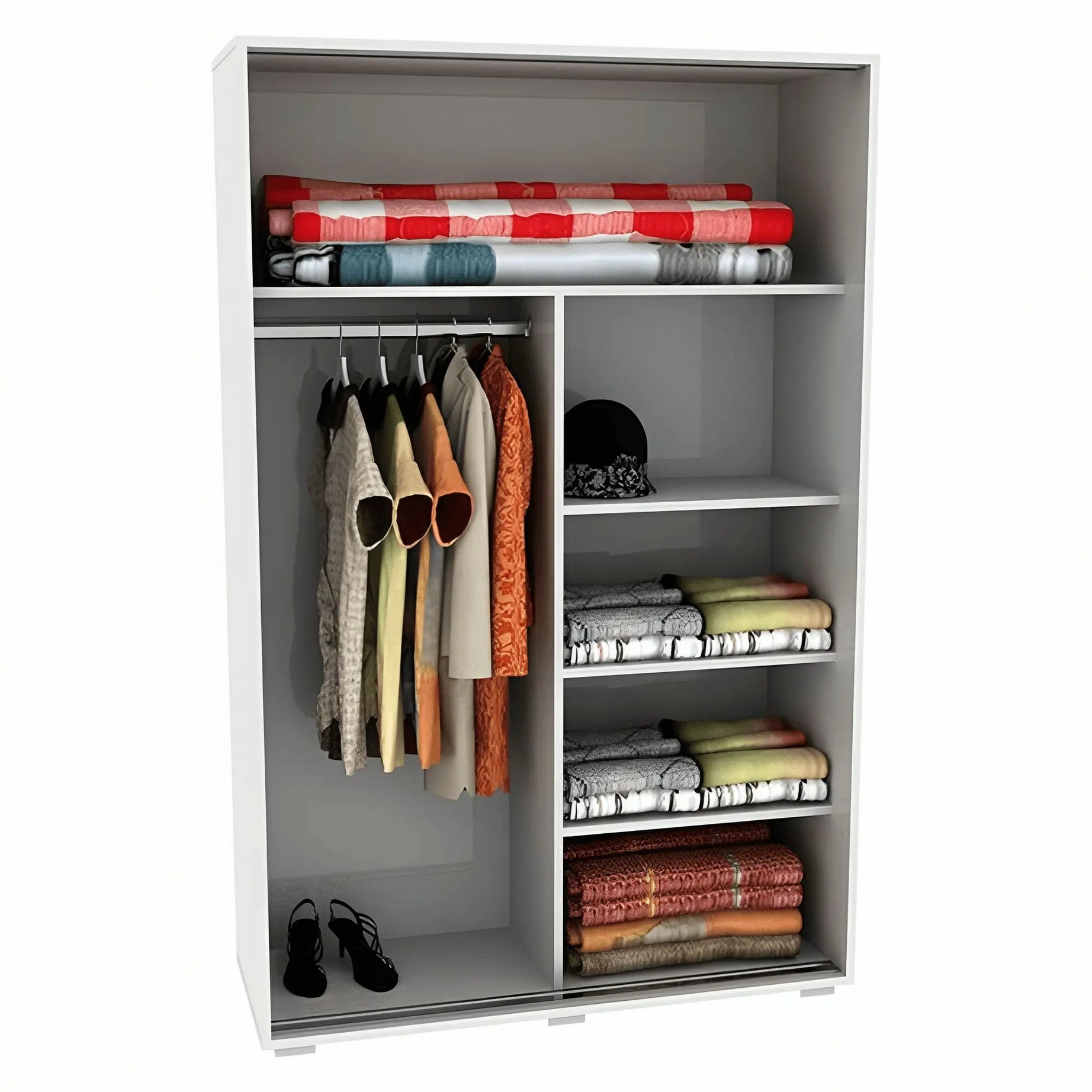 دولاب خشب ام دي اف، 120*60*180 سم