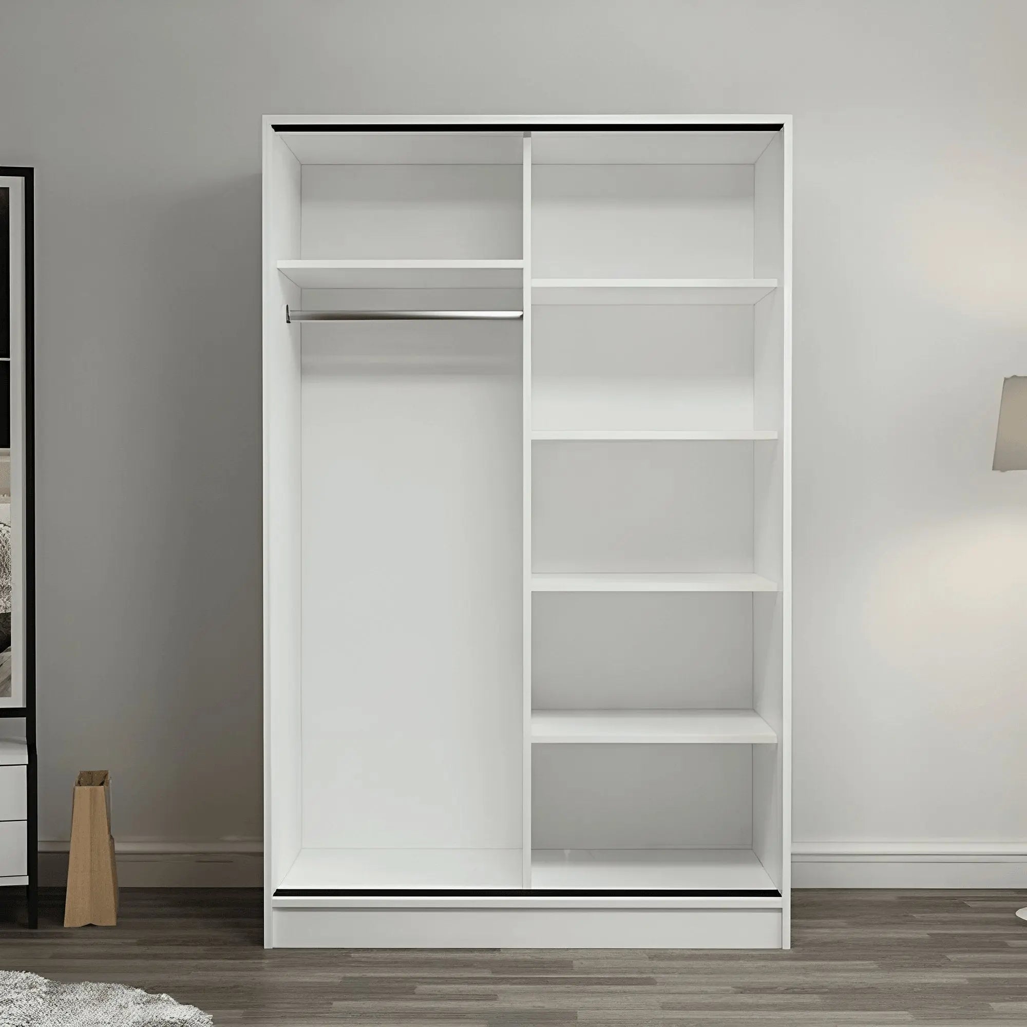 دولاب خشب ام دي اف، 120*60*185 سم