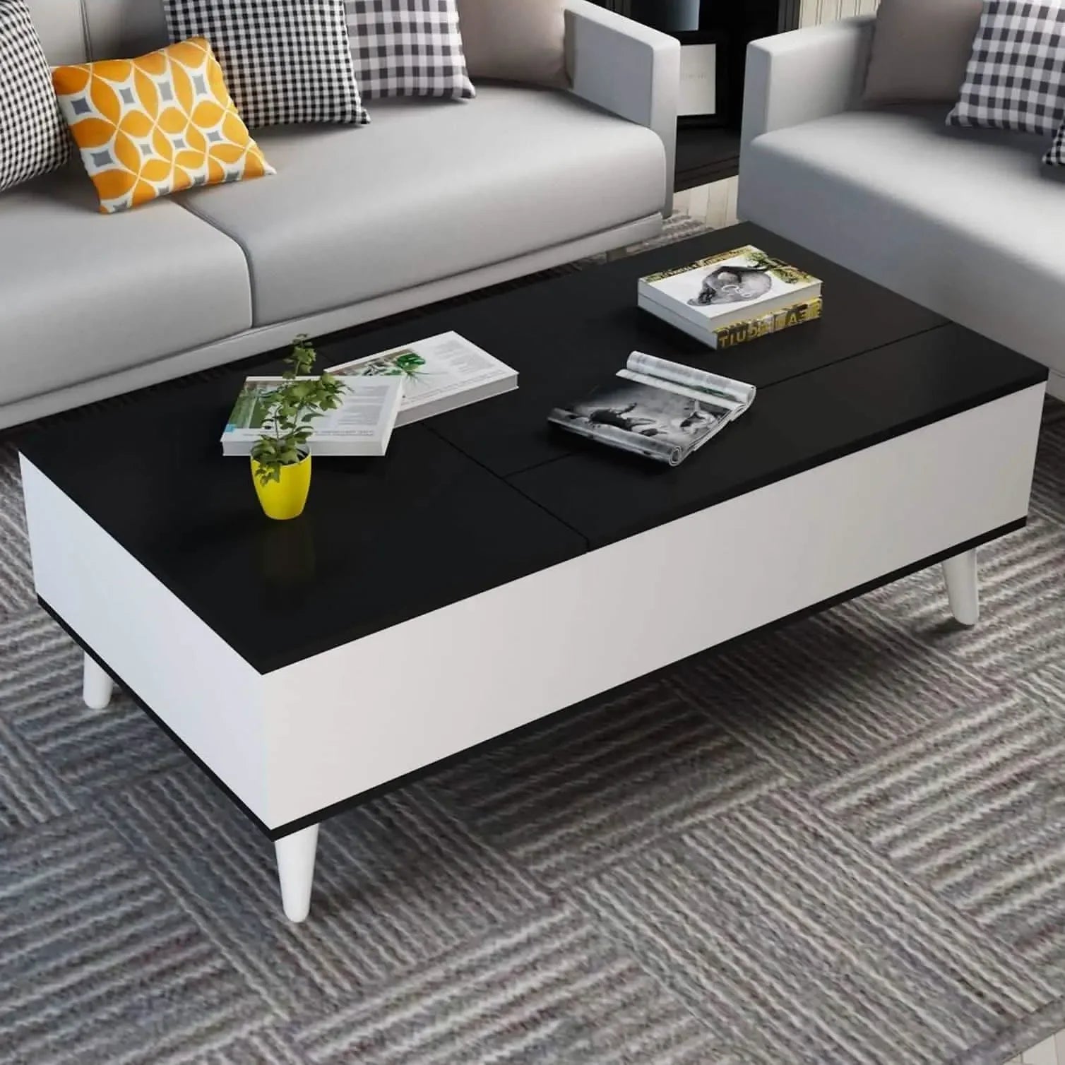 ترابيزة قهوة ام دي اف، 120*60*40 سم