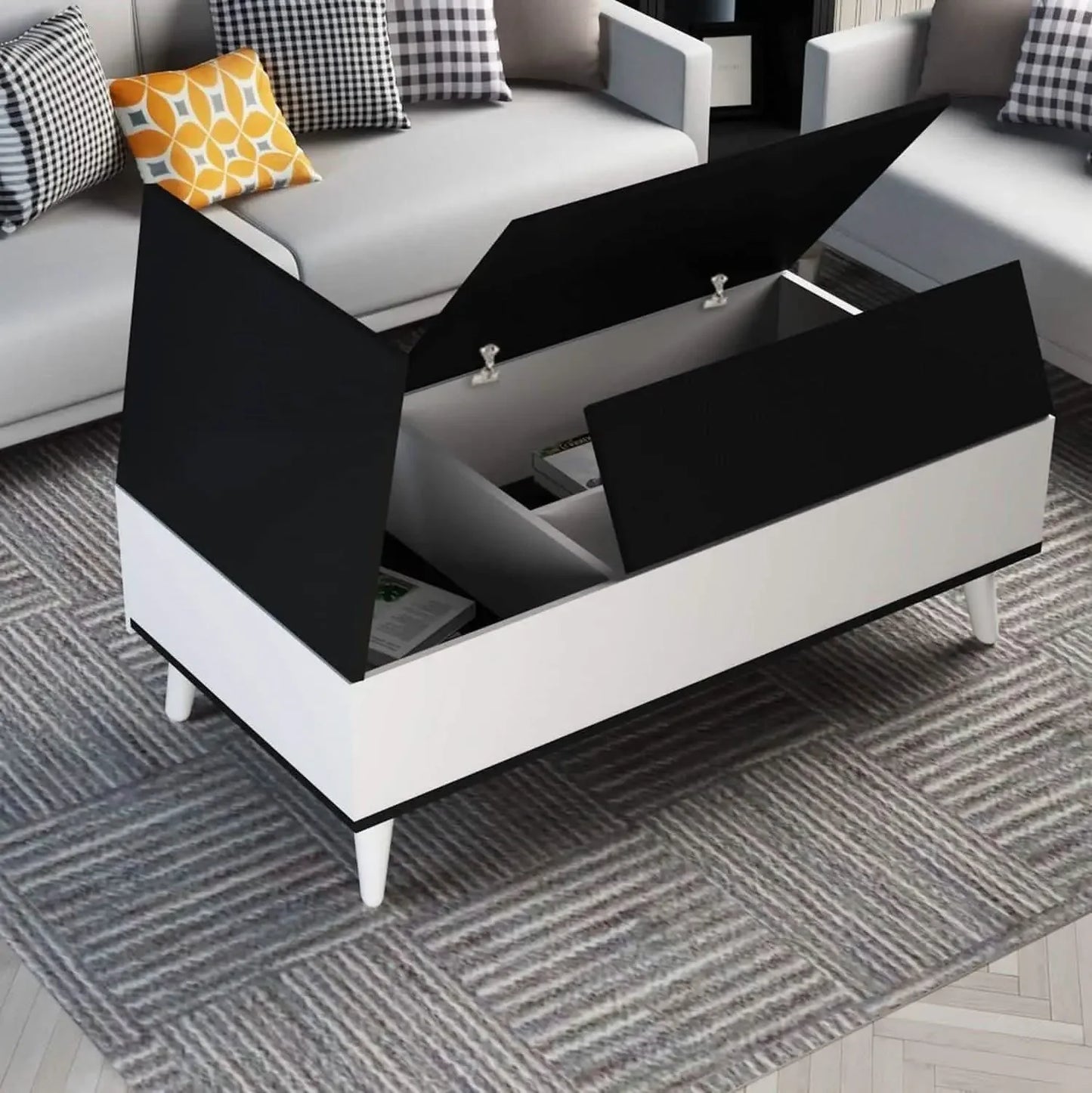 ترابيزة قهوة ام دي اف، 120*60*40 سم