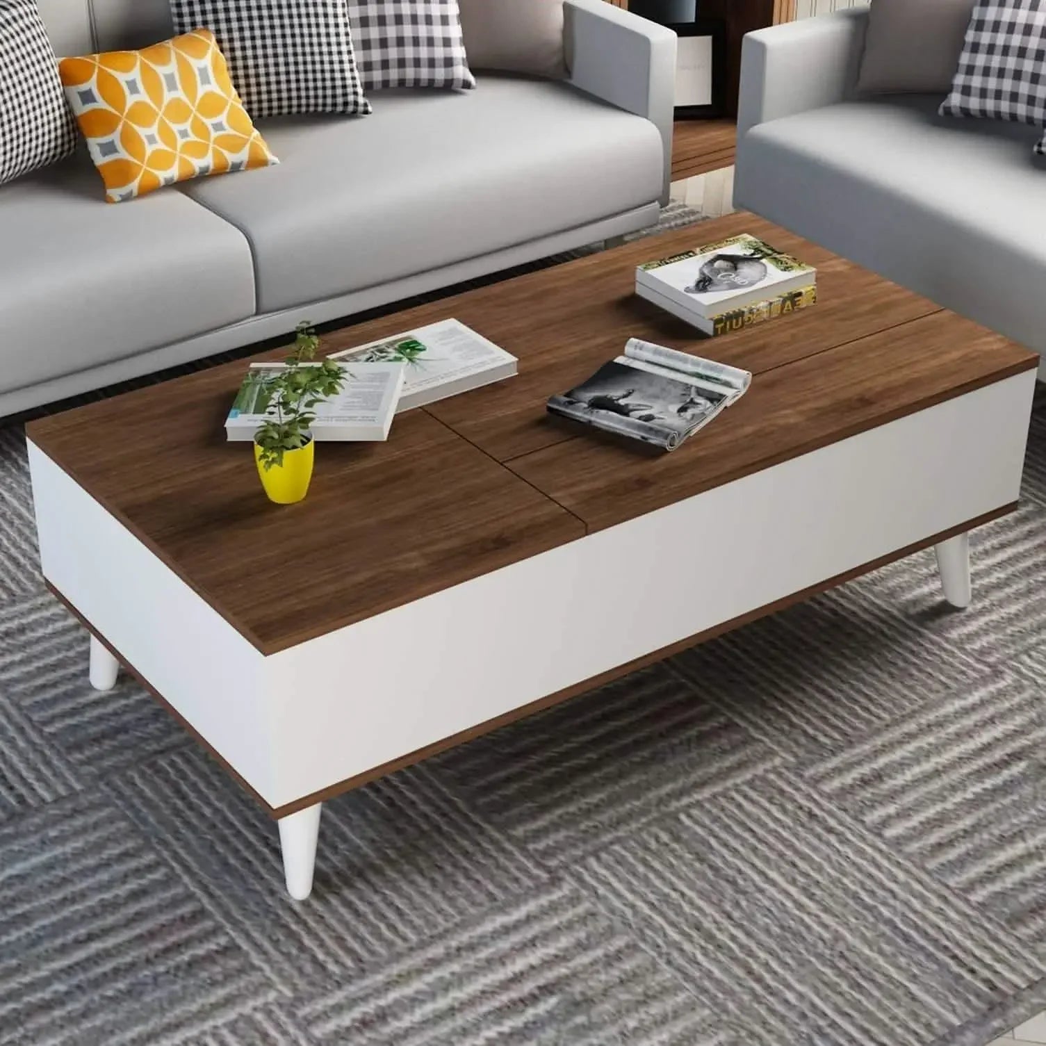 ترابيزة قهوة ام دي اف، 120*60*40 سم