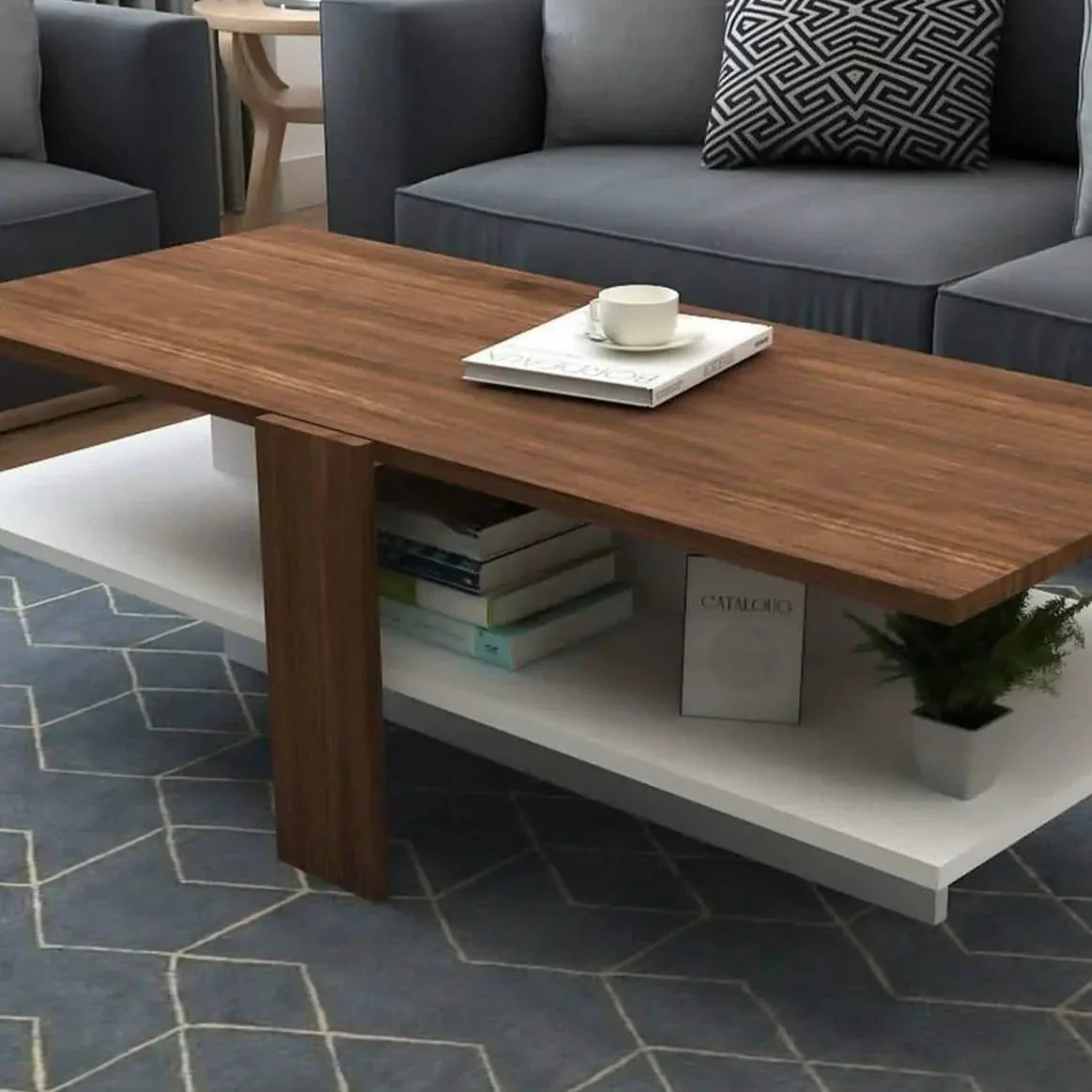 ترابيزة قهوة ام دي اف، 120*60*40 سم