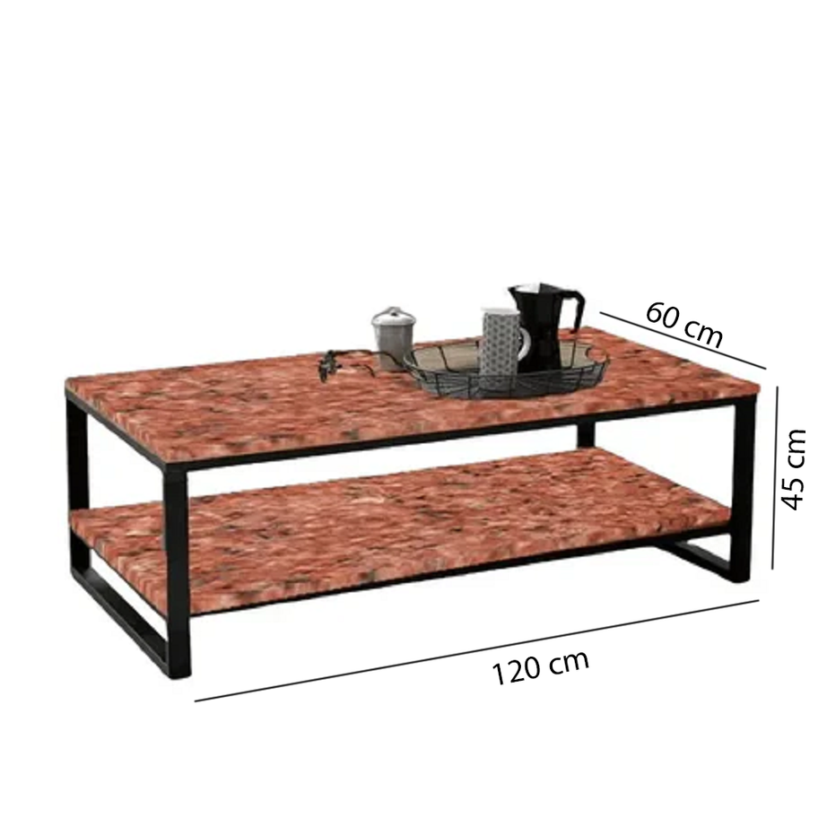 ترابيزة قهوة معدن و جرانيت 120*60*45 سم - LUS11