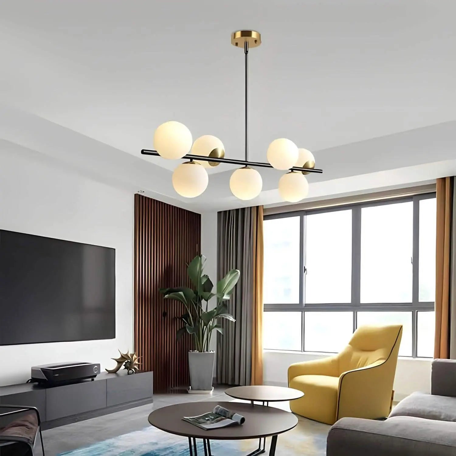 نجفة معدن و زجاج 120*65 سم - YLG13 Y-Lights