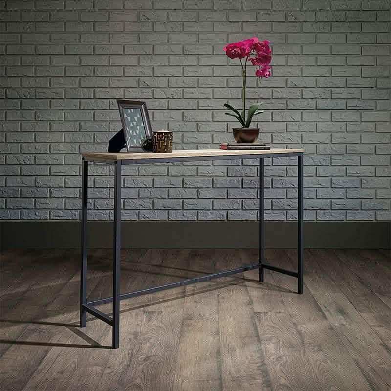 كونسول معدن بسطح خشب، 120*40*90 سم