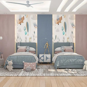 طقم سراير فردي خشب كونتر و زان، 123*205*120 سم - قطعتين