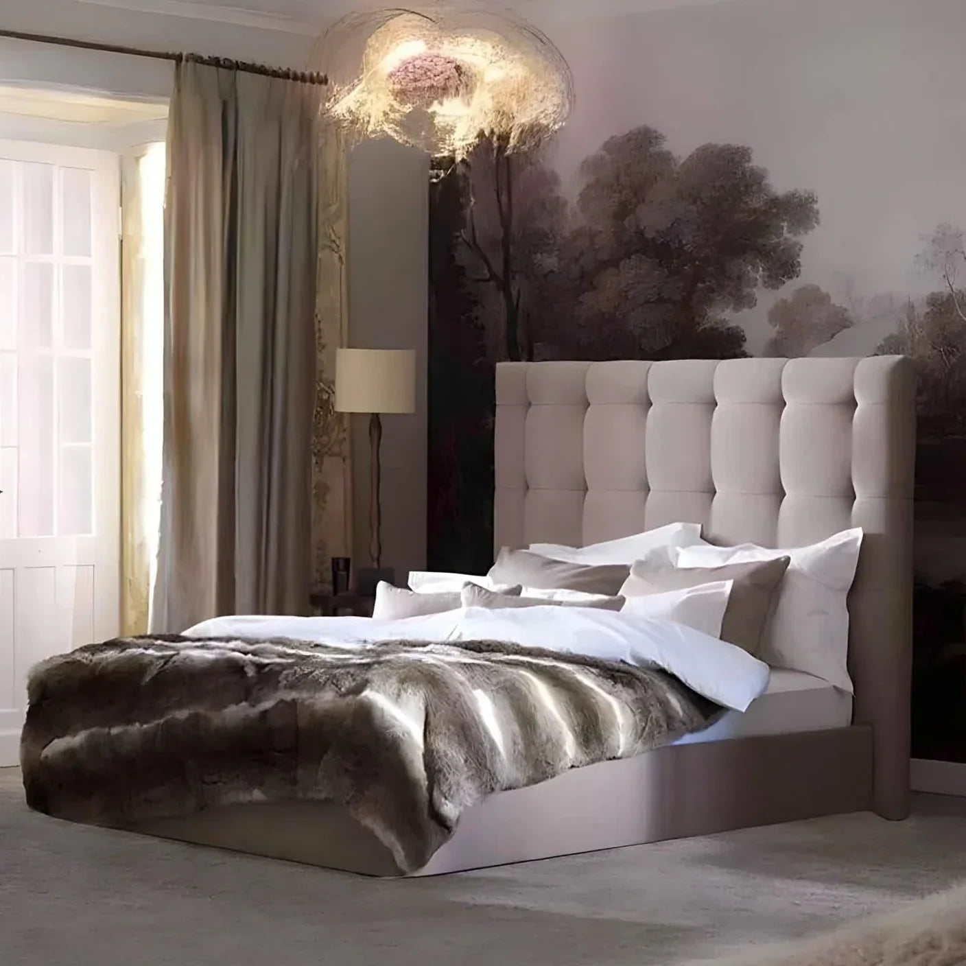 سرير فردي خشب موسكي، 100*195*120 سم