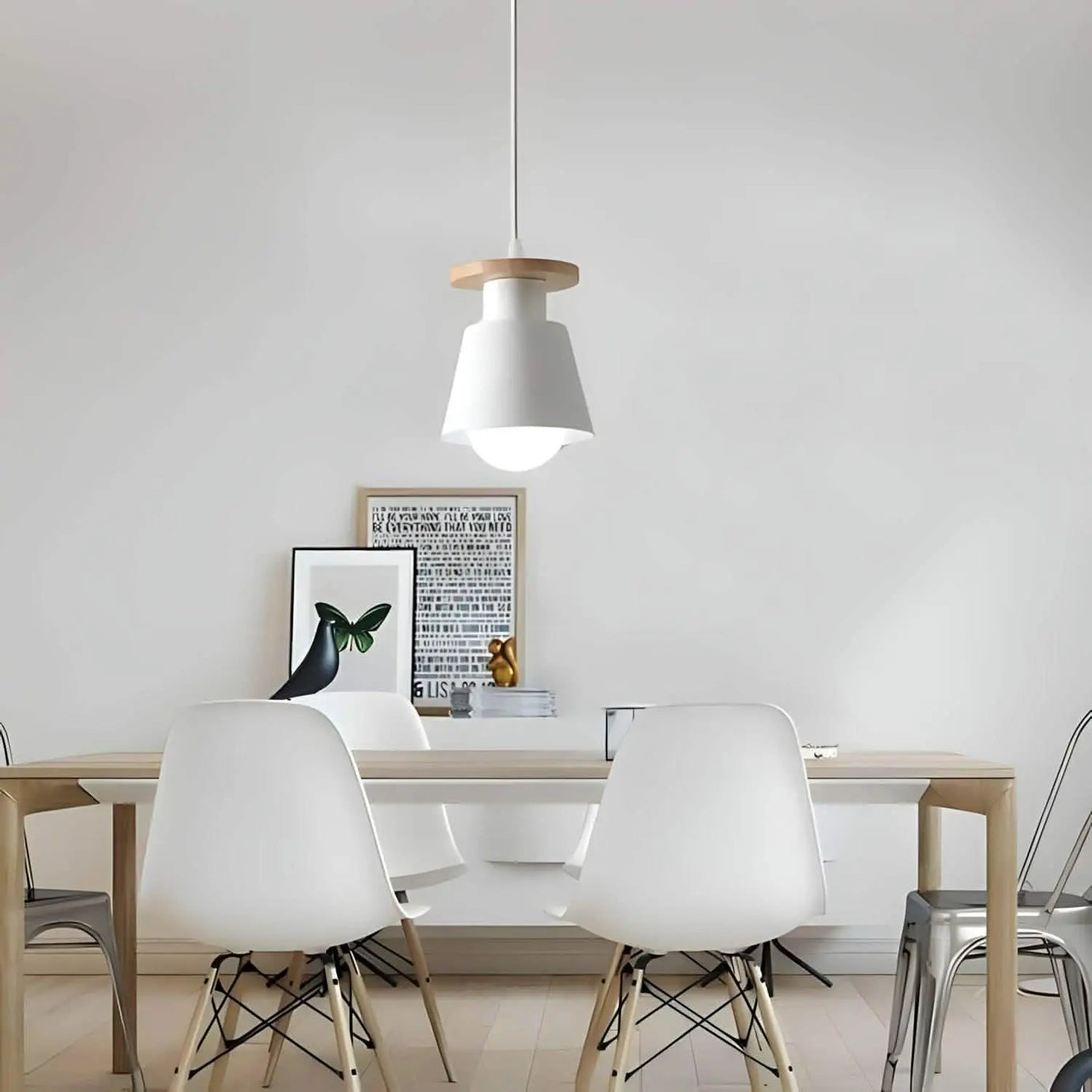 نجفة خشب زان و ومعدن، 12*113*13 سم