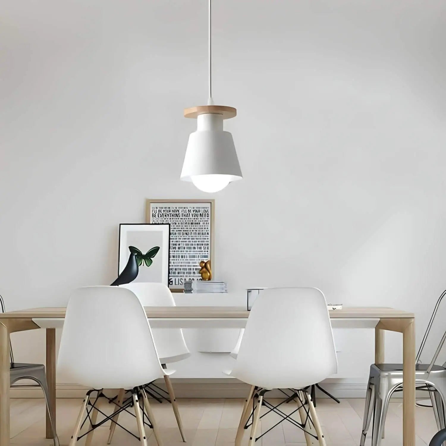 نجفة خشب زان و ومعدن، 12*113*13 سم