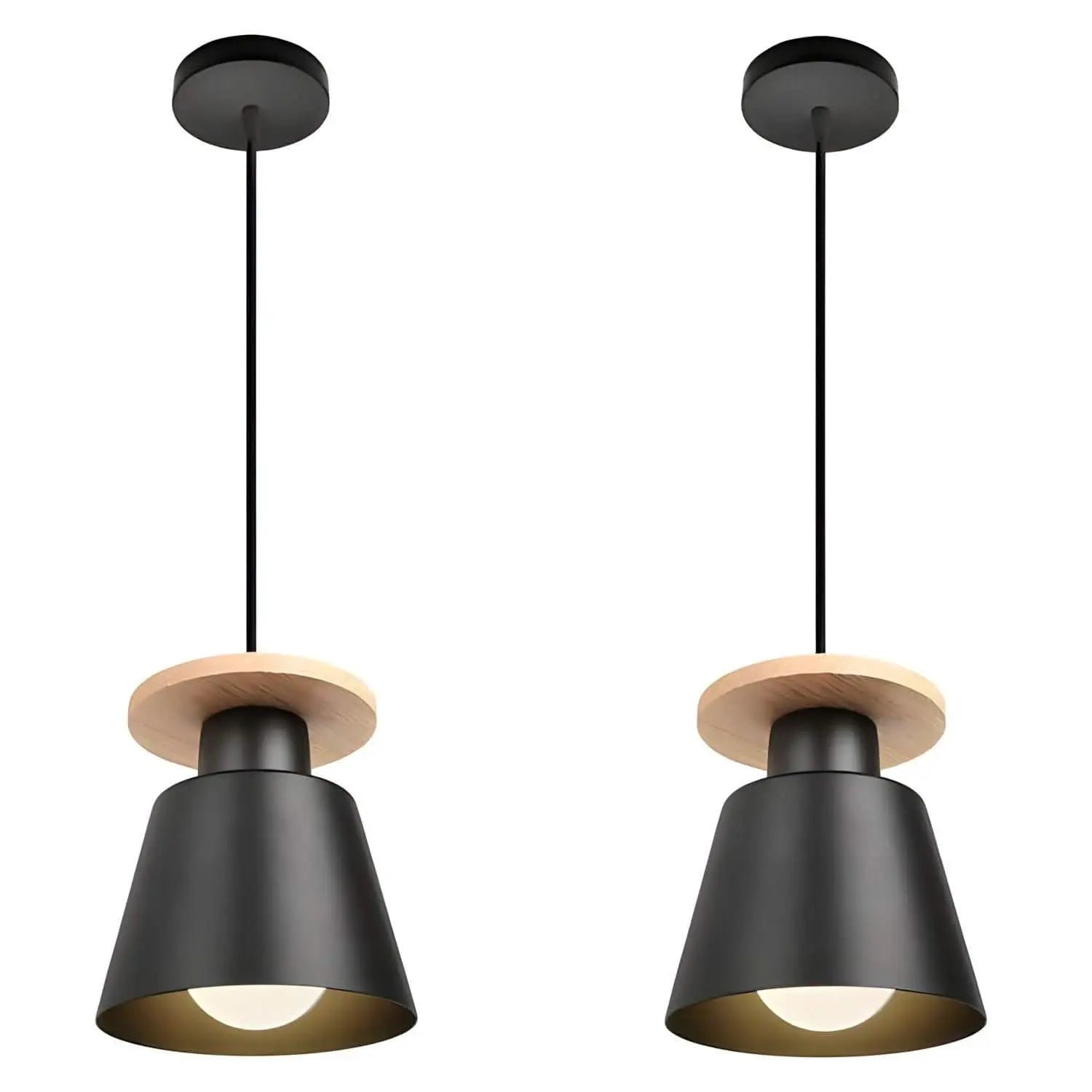 نجفة معدن وخشب زان، 12*134 سم