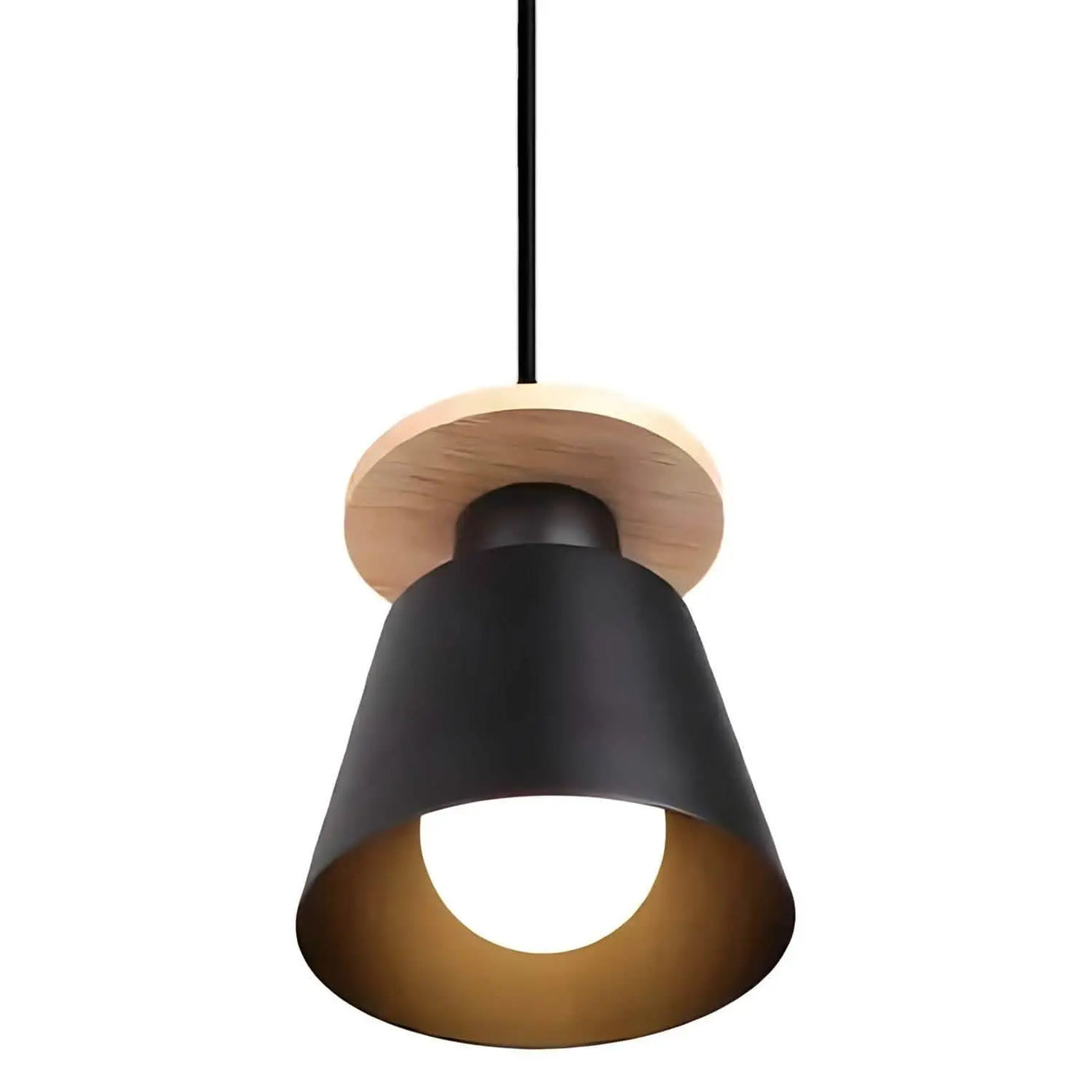 نجفة معدن وخشب زان، 12*134 سم