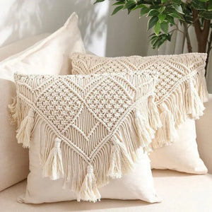 كوشن مكرمية قطن، 40*40 سم