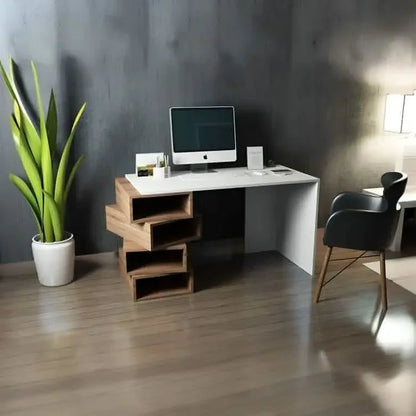 تسوق الأن من هومكس  مكتب ام دي اف 130*60*75 سم - CLG644 بأفضل سعر وأفضل جودة 