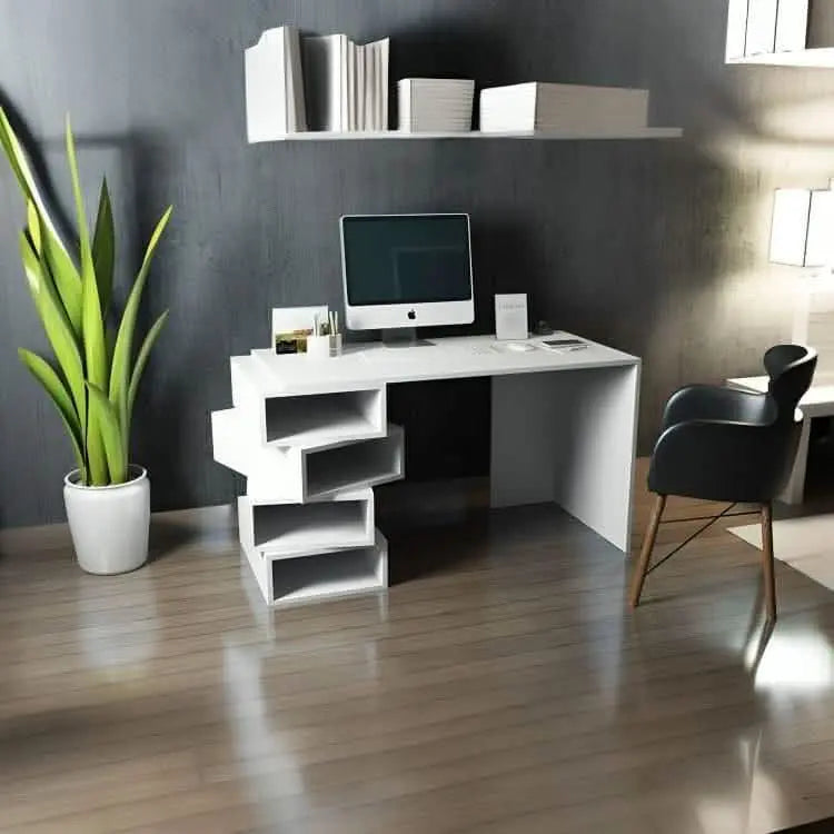 تسوق الأن من هومكس  مكتب ام دي اف 130*60*75 سم - CLG644 بأفضل سعر وأفضل جودة 