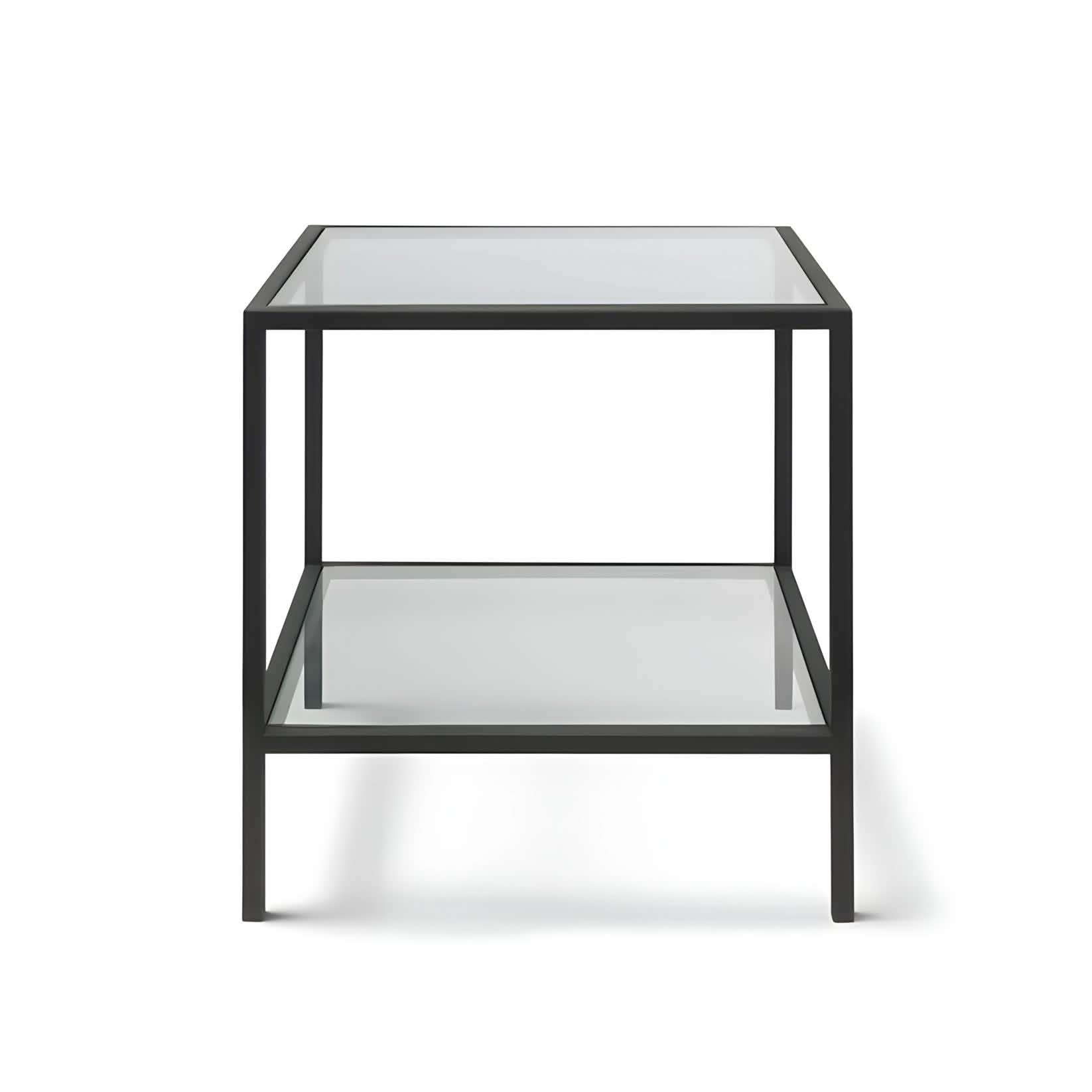 ترابيزة جانبية زجاج 50*50*60 سم - RON69 Royal Iron