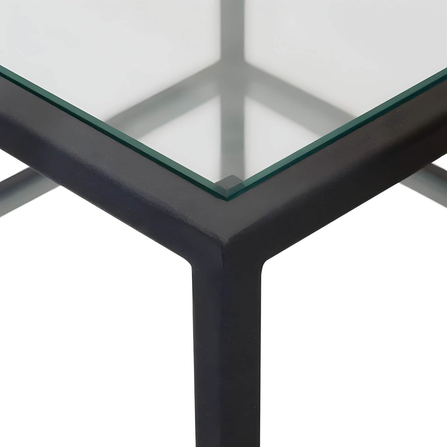 ترابيزة جانبية زجاج 50*50*60 سم - RON69 Royal Iron