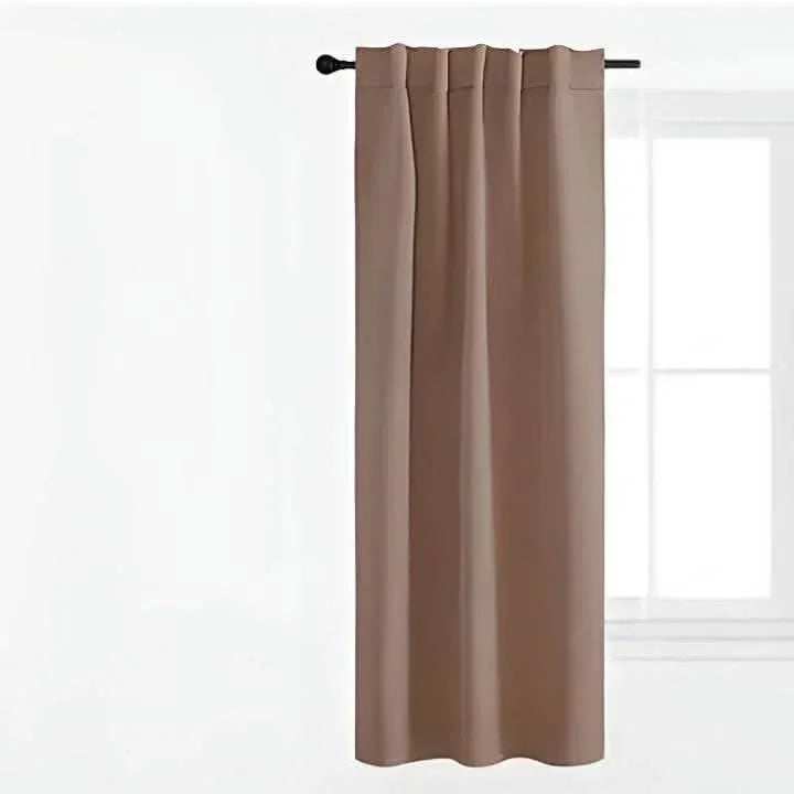 ستارة لون بيج غامق 132*160 سم - CART75 - Homix
