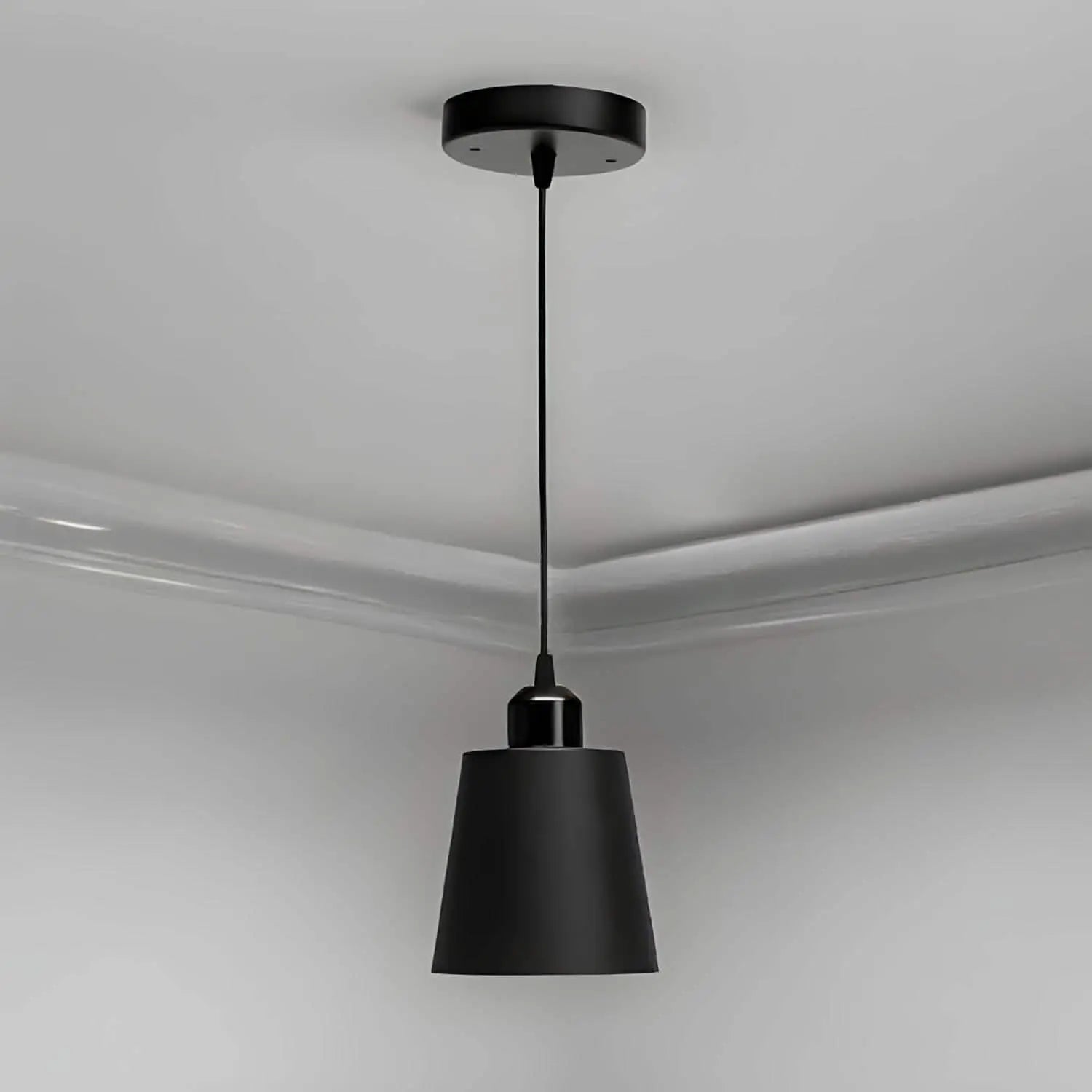 نجفة معدن، 13*138 سم - أسود