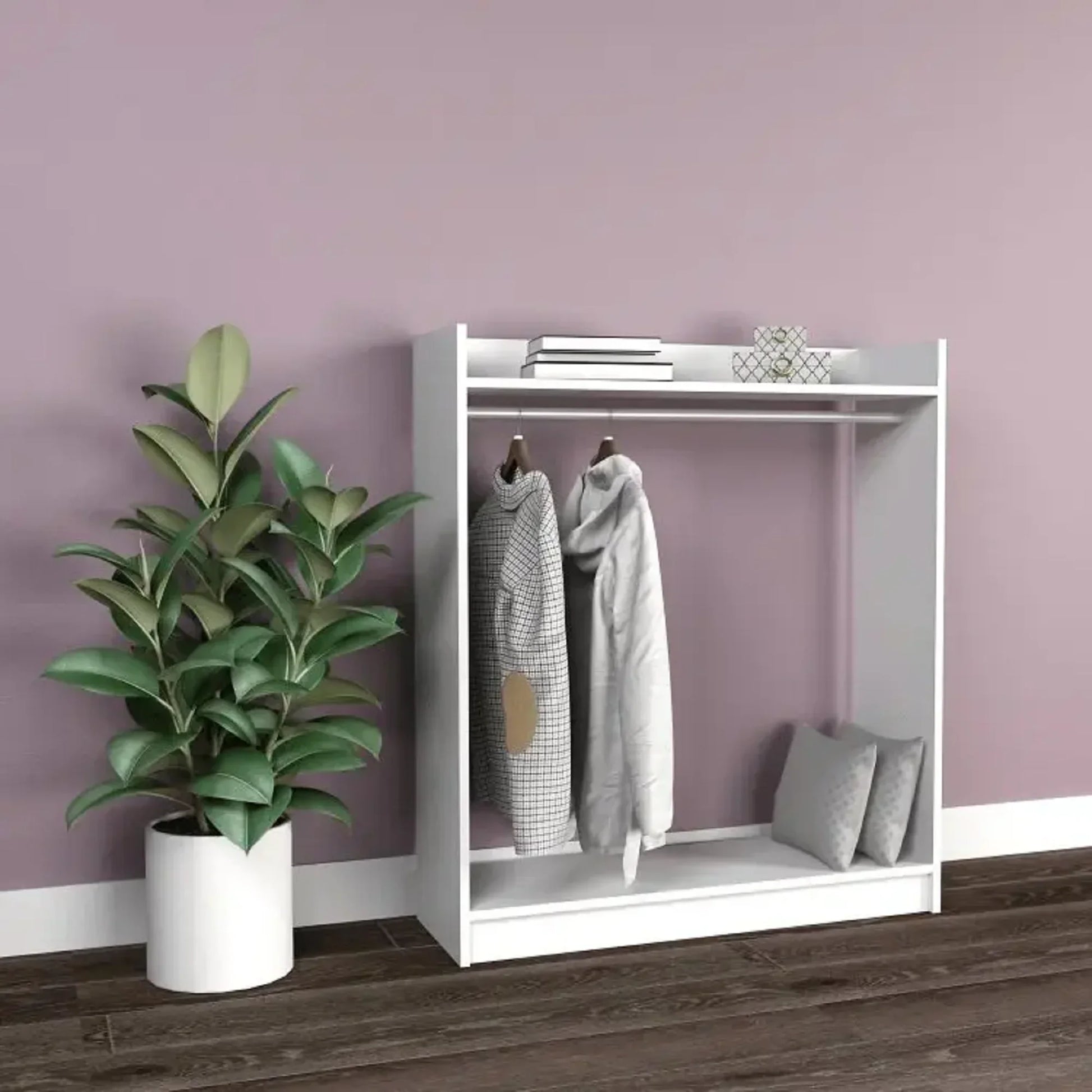 شماعة ملابس خشب ام دي اف، 100*35*120 سم