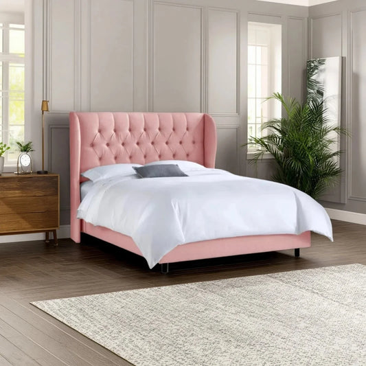 سرير فردي خشب زان أحمر، 120*200*120 سم