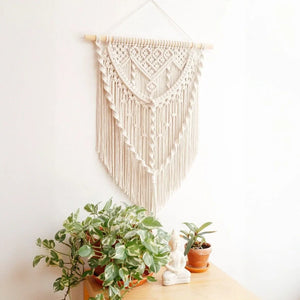 مكرمية حائط خشب، 50*70 سم