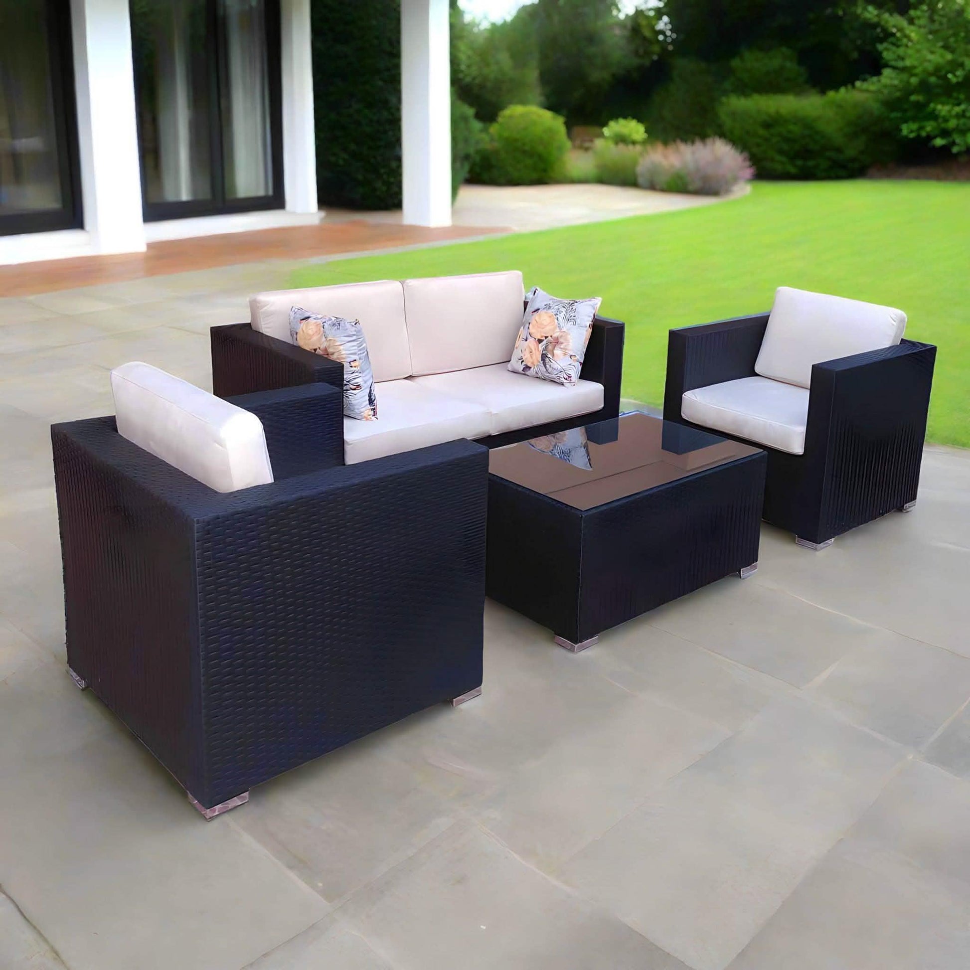 طقم خارجي معدن و راتان - OSR56 - Homix