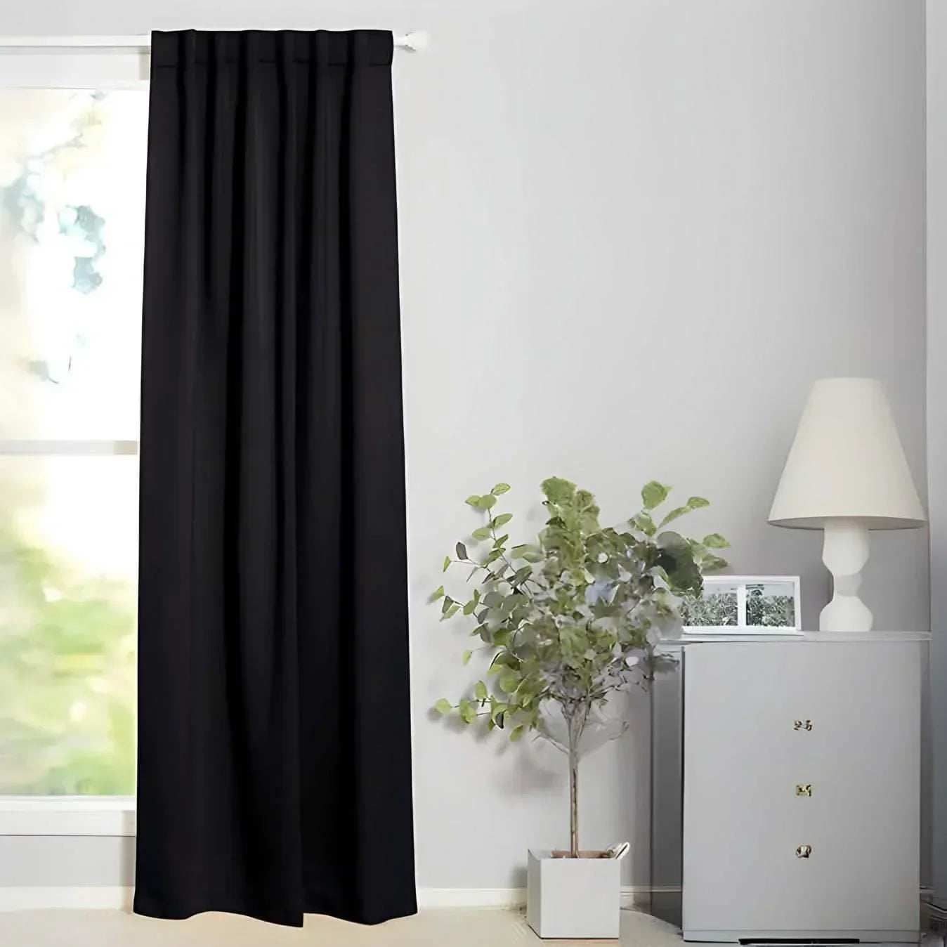ستارة لون أسود 140*240 سم - CART97 - Homix